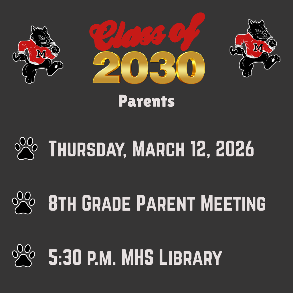 flyer with details of 8th grade parent meeting