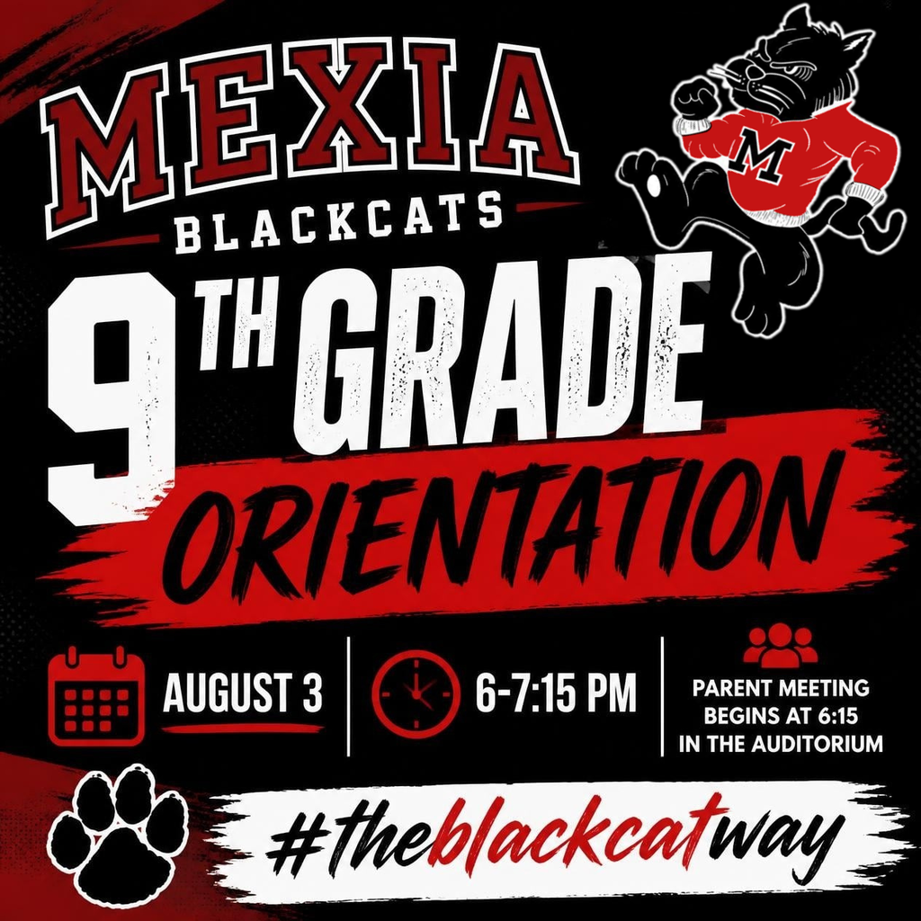 An orientation event for ninth-grade students. The date is August 3, from 6-7:15 PM.