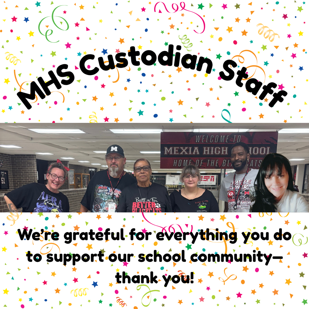 Five people stand before a colorful background, expressing gratitude. Text reads "We're grateful for everything you do to support our school community—thank you!"