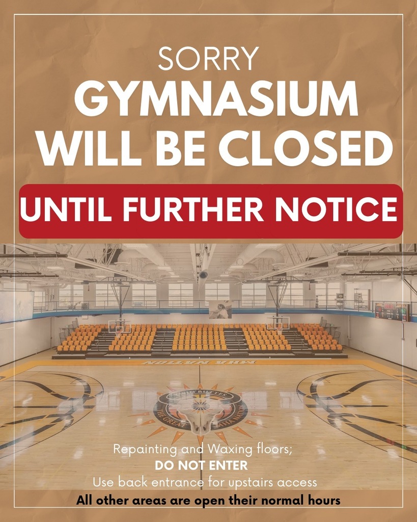gym closed until further notice 10/14/15