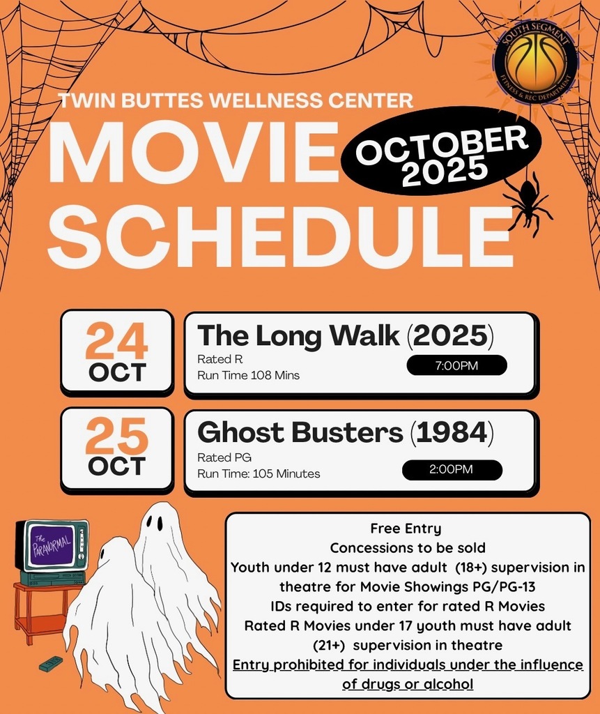 Halloween Movies @ TB Wellness Center 10/24 & 10/25