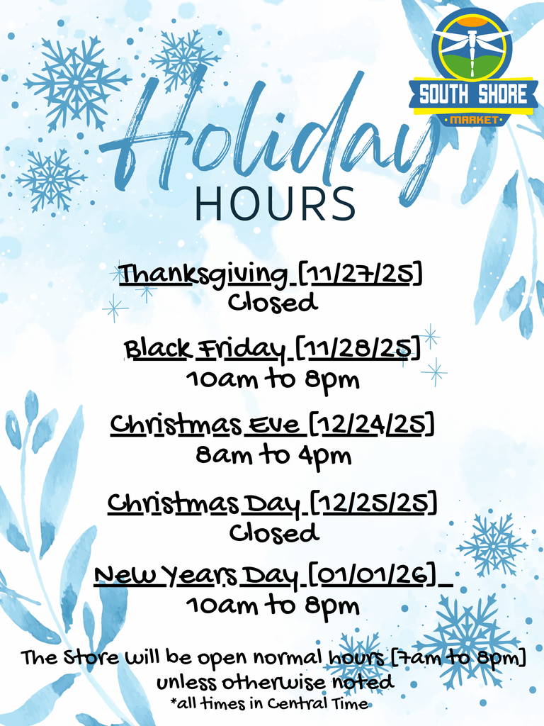 C-Store Upcoming Holiday Hours