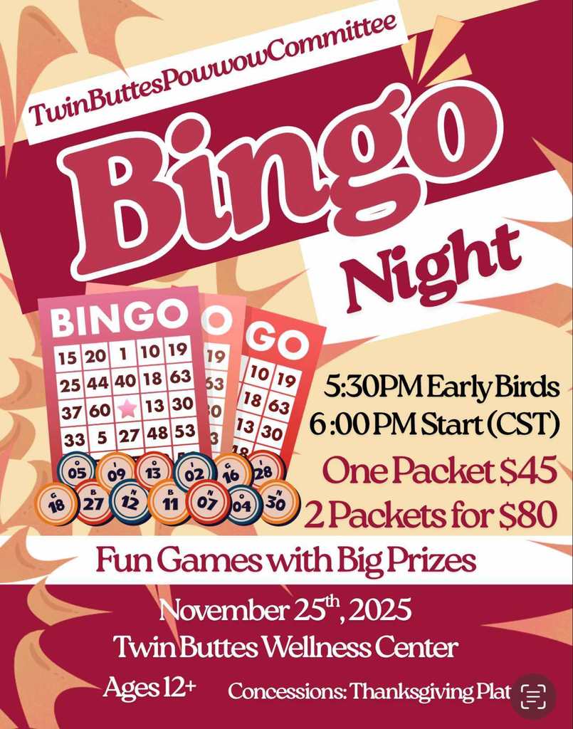 Powwow Committee Bingo 11/25