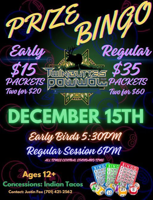 Prize Bingo 12/15/25