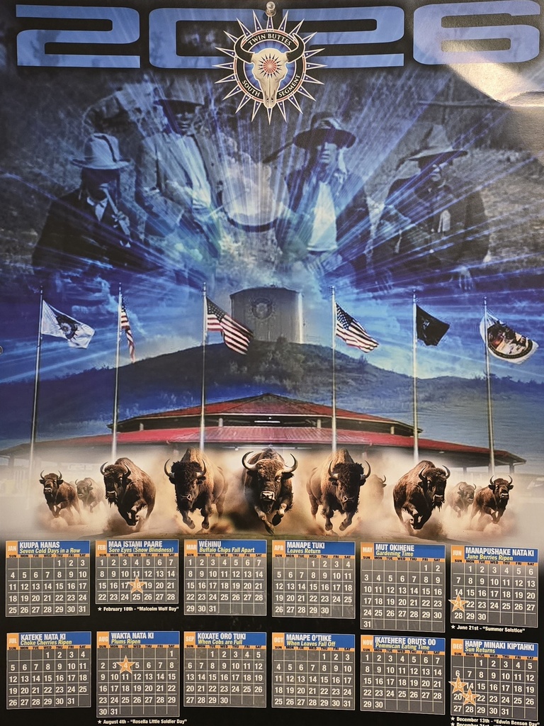 2026 Calendars for pick up at Tribal Office