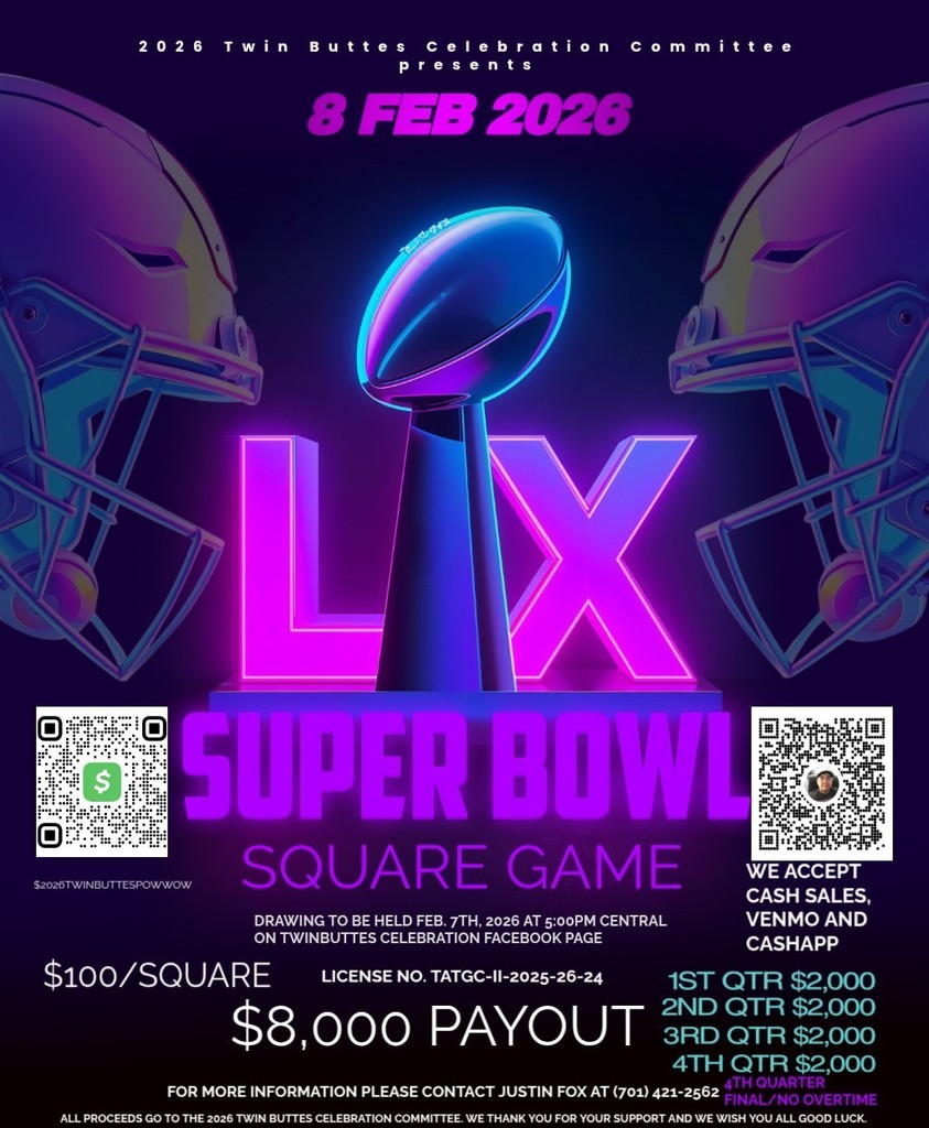 2026 TB Powwow Super Bowl Square Game!