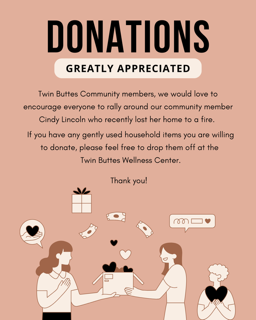 Please donate household items to the Wellness Center