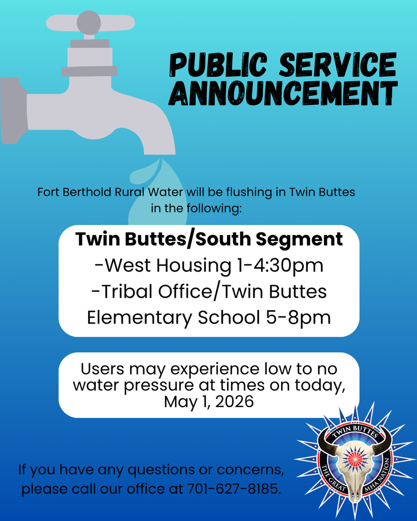Water flushing in Twin Buttes 5/1/26