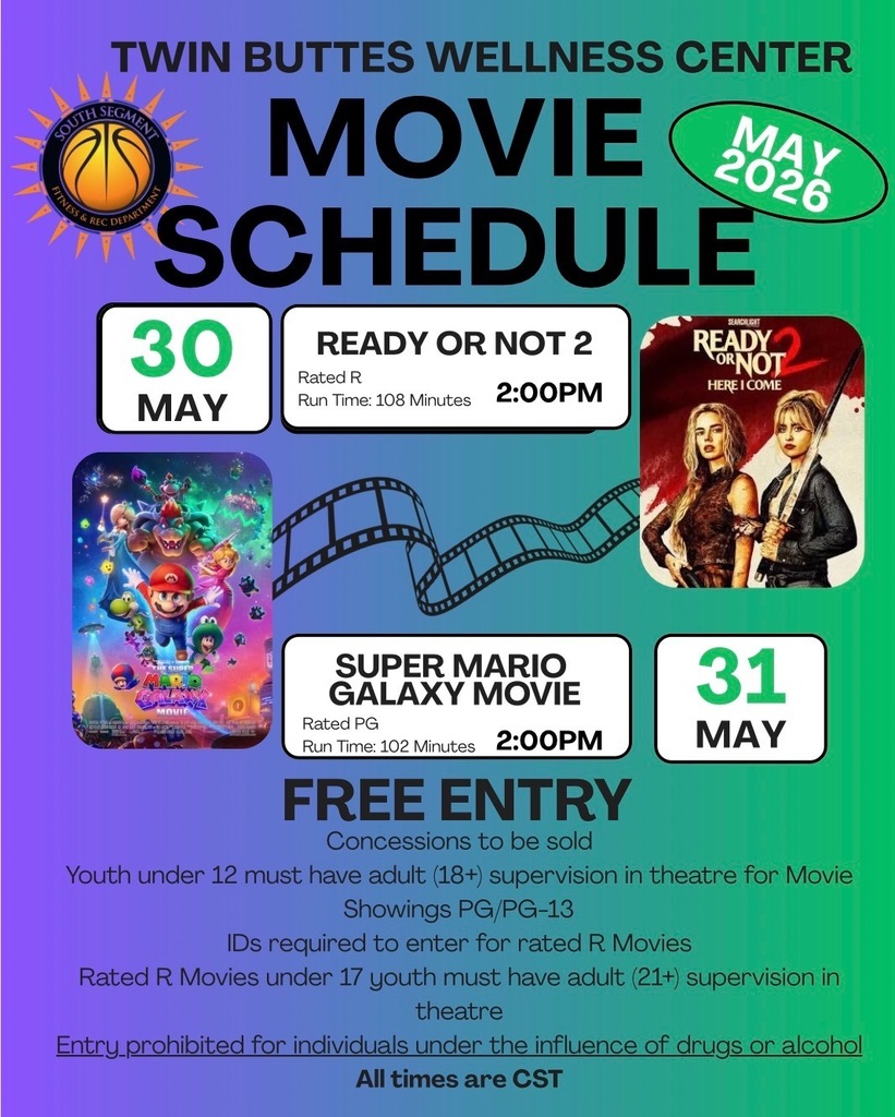 Wellness Center Movie Nights 5/30 & 5/31