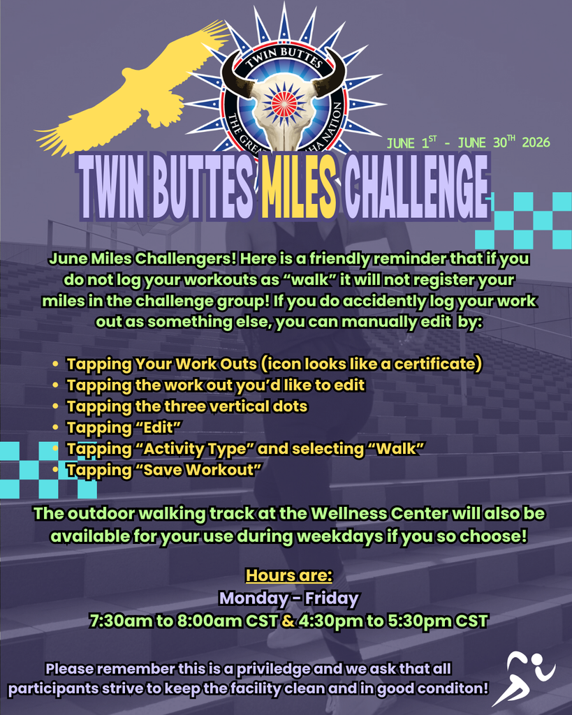 June Miles Challenger Notice - Walking Track Hours