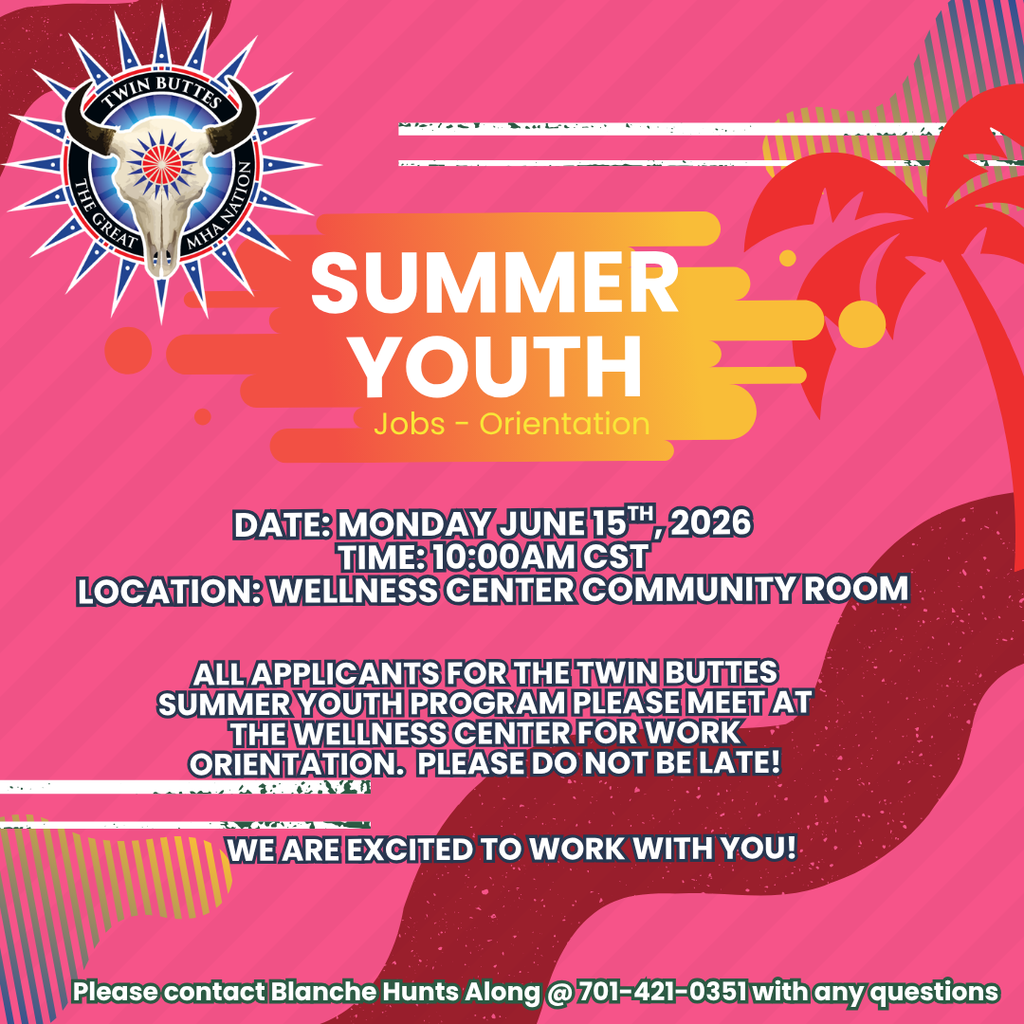 Summer Youth Orientation June 15th, 2026 @ 10am Wellness Center