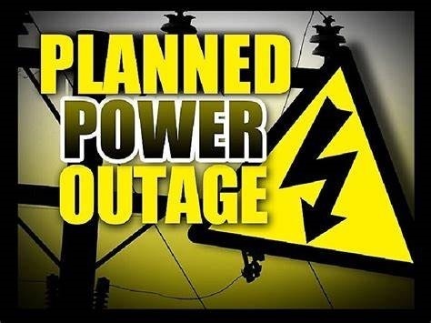planned power outage 8/28
