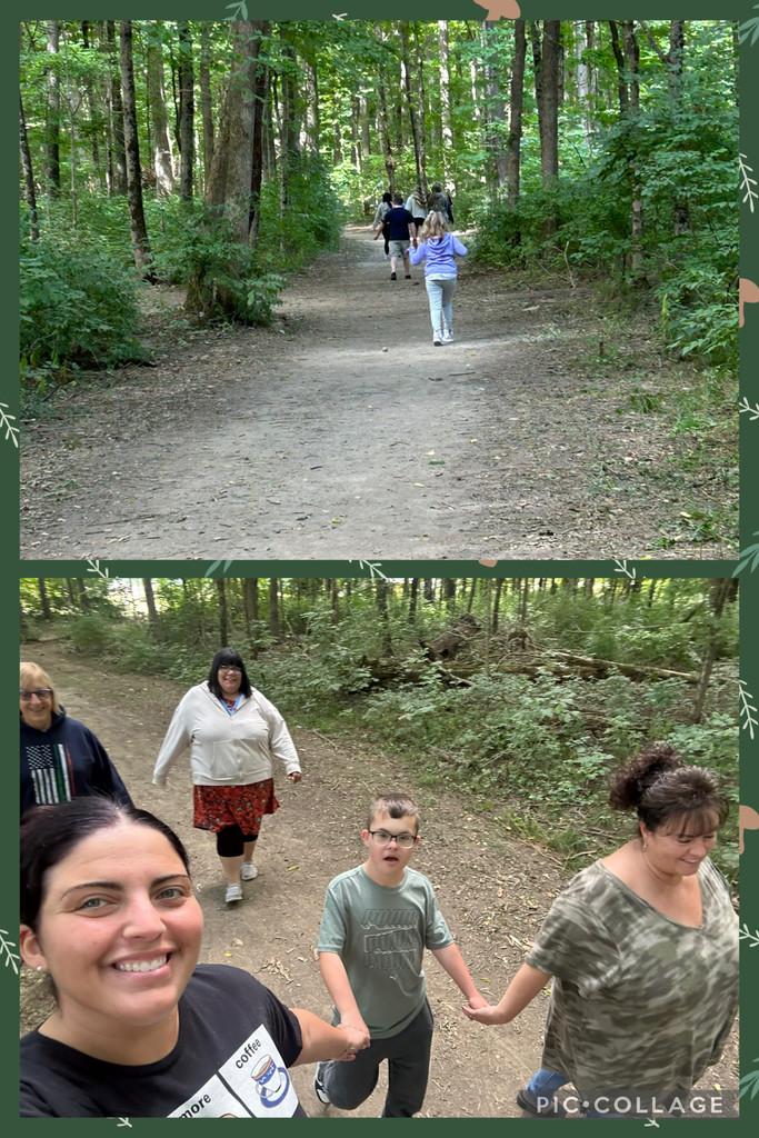 Miss Embry’s class made cake pops after reading this week’s News2You article; Big Ocean Band. After enjoying their treats, they took a hike on the trail with their gym class! 