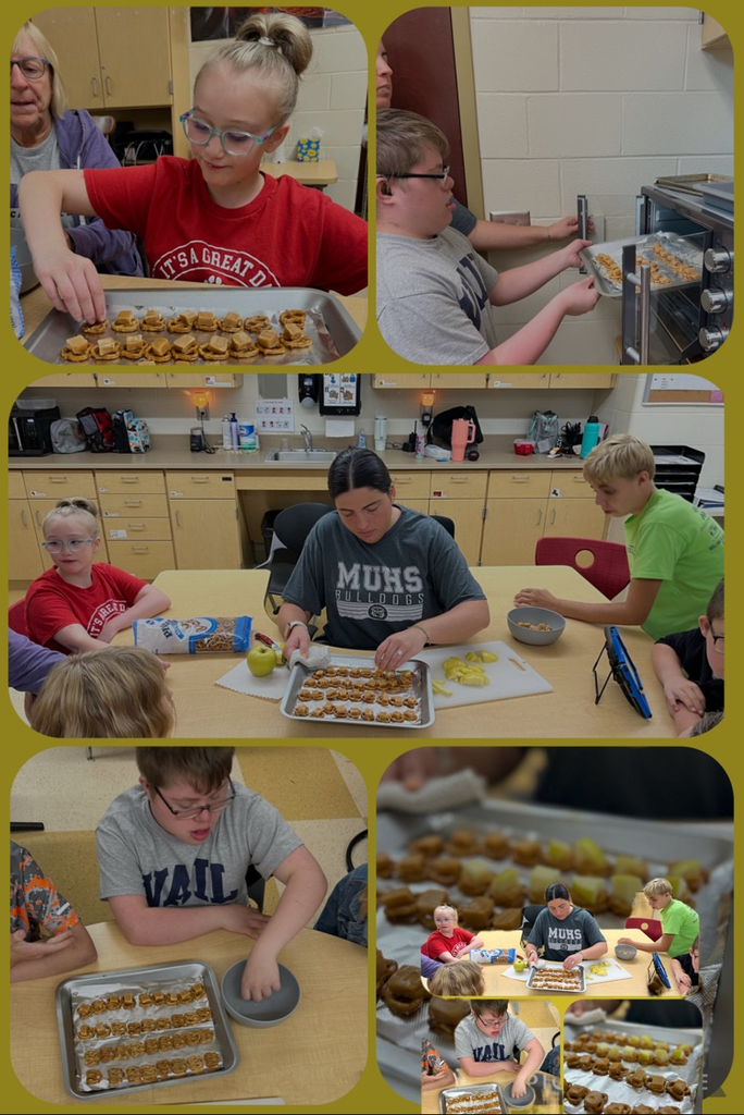 Miss Embry’s class is beating the heat and ready for fall! They made caramel apple pretzels for their Friday afternoon snack!! 🍏🥨🍂