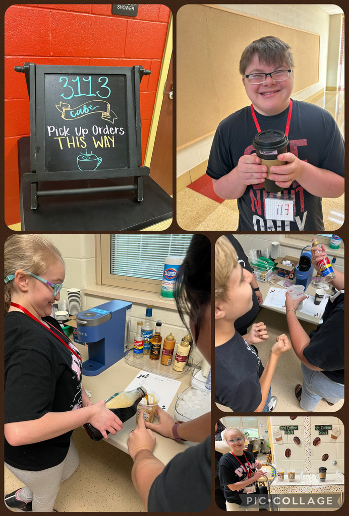 Fun Friday in Miss Embry’s class consisted of a pop-up coffee shop for MUMS staff and then weight lifting in gym class!