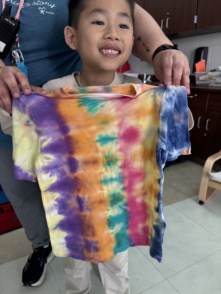 tie -dye shirt craft