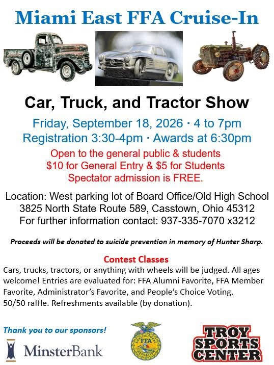 Miami East FFA Cruise-In