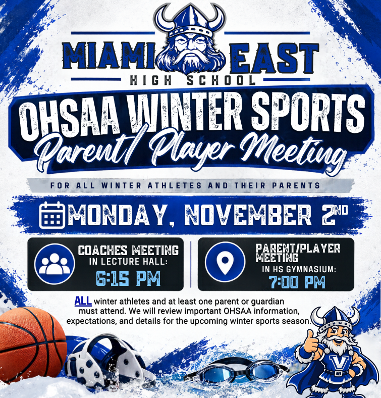 winter sports parent meeting graphic
