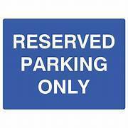 Reserved Parking