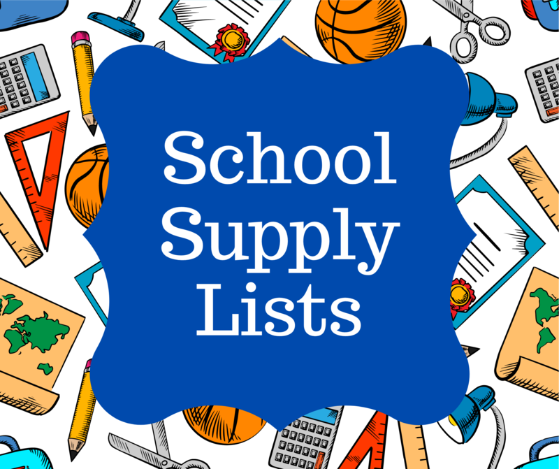 School Supply Lists
