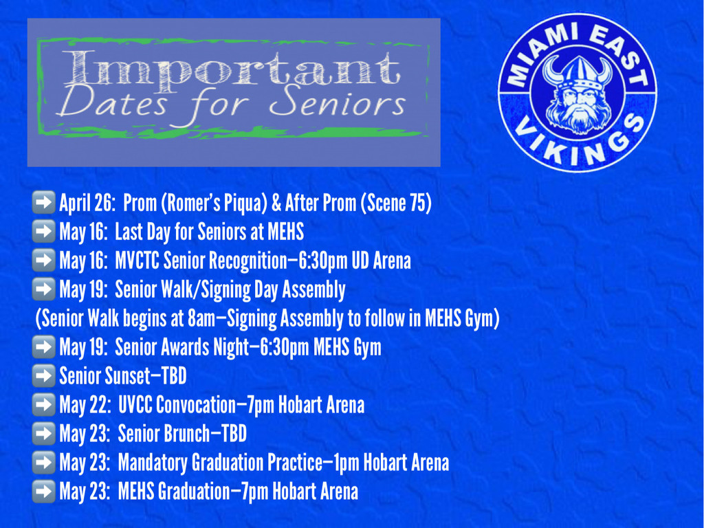 Important Dates