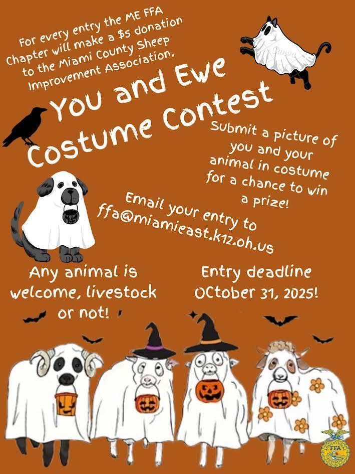 Costume Contest Flier - Take a picture dressed up with your animal