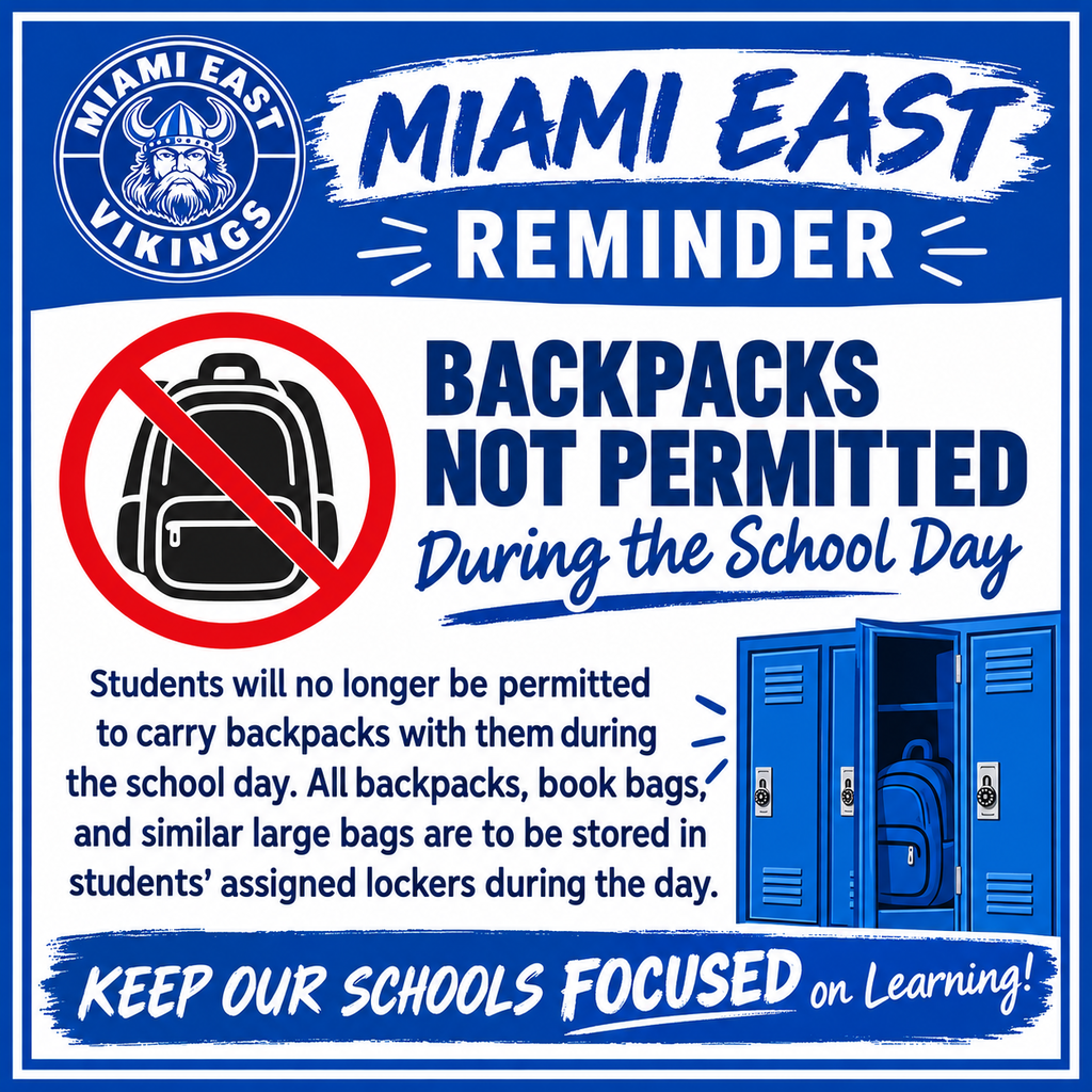 No Backpacks graphic