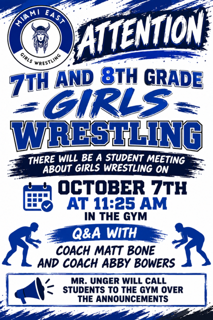 Girls Wrestling Flyer 1