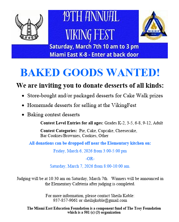 Viking Fest Baking Contest