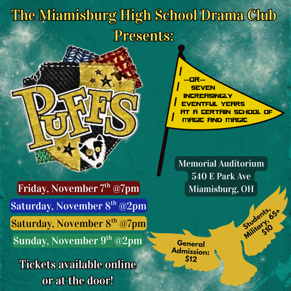 MHS Drama Club: Puffs 11.7, 8, & 9.25