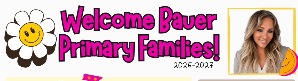 Bauer Primary Welcome Letter From Principal Snively