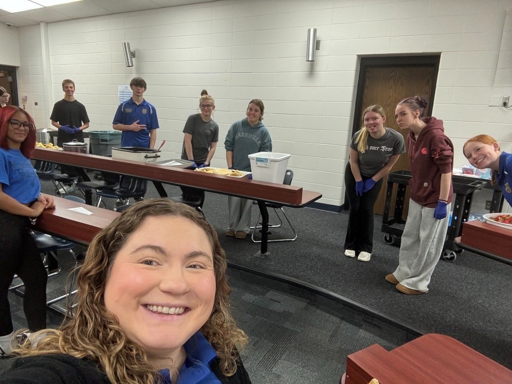 FFA Week students and staff gathered in a classroom