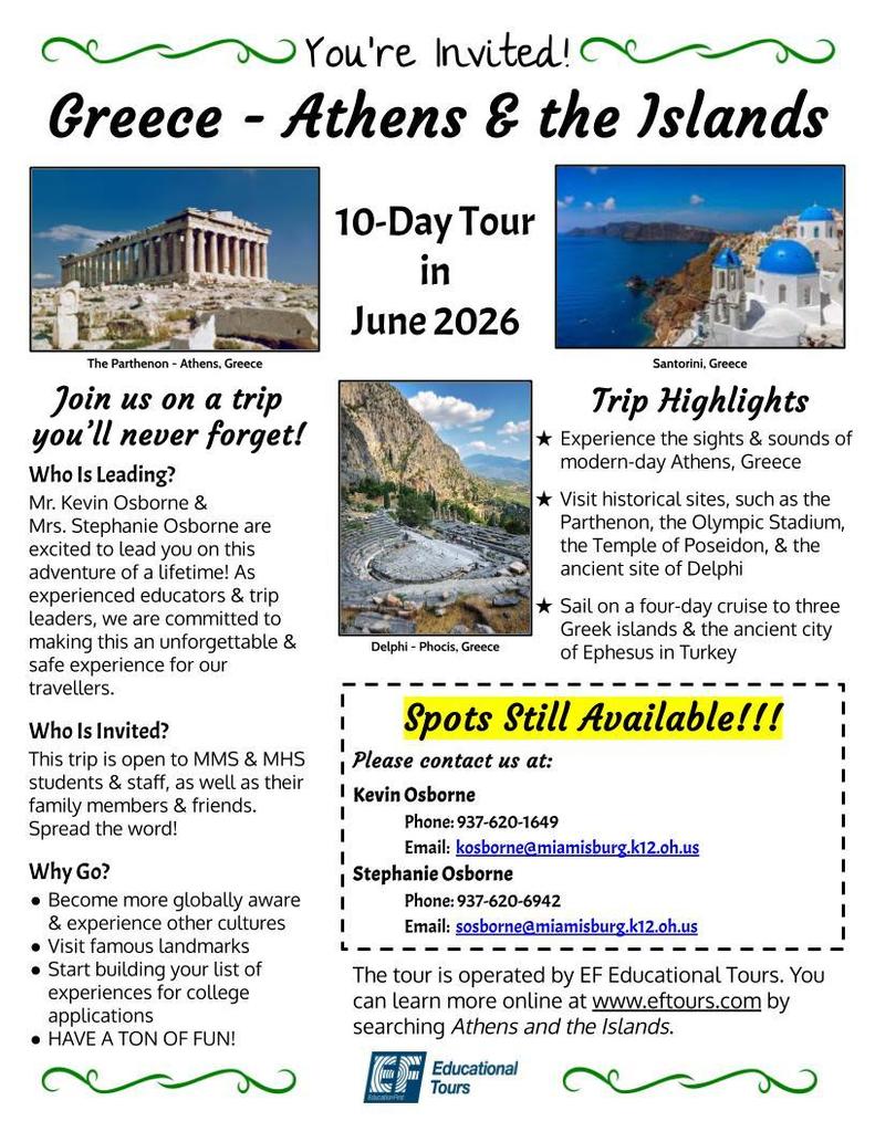 Greece 2026 Trip