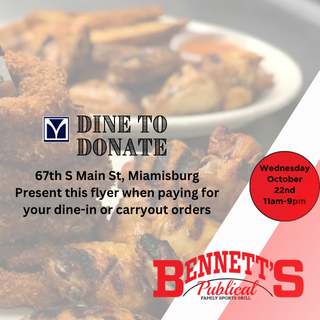 Bennett's Restaurant Takeover October 22, 11:00 - 9:00