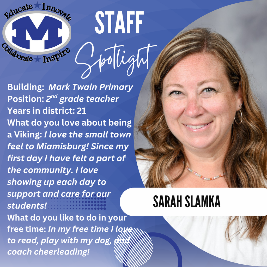 Staff Spotlight Sarah Slamka
