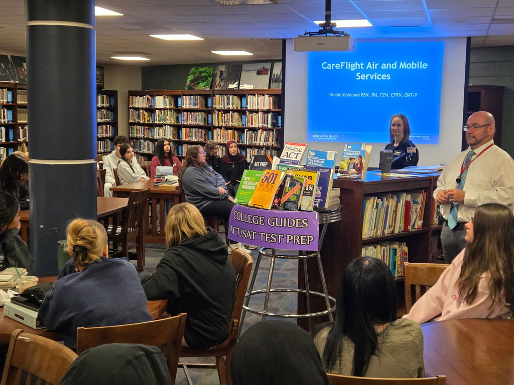 Students Listening to CareFlight Presentation