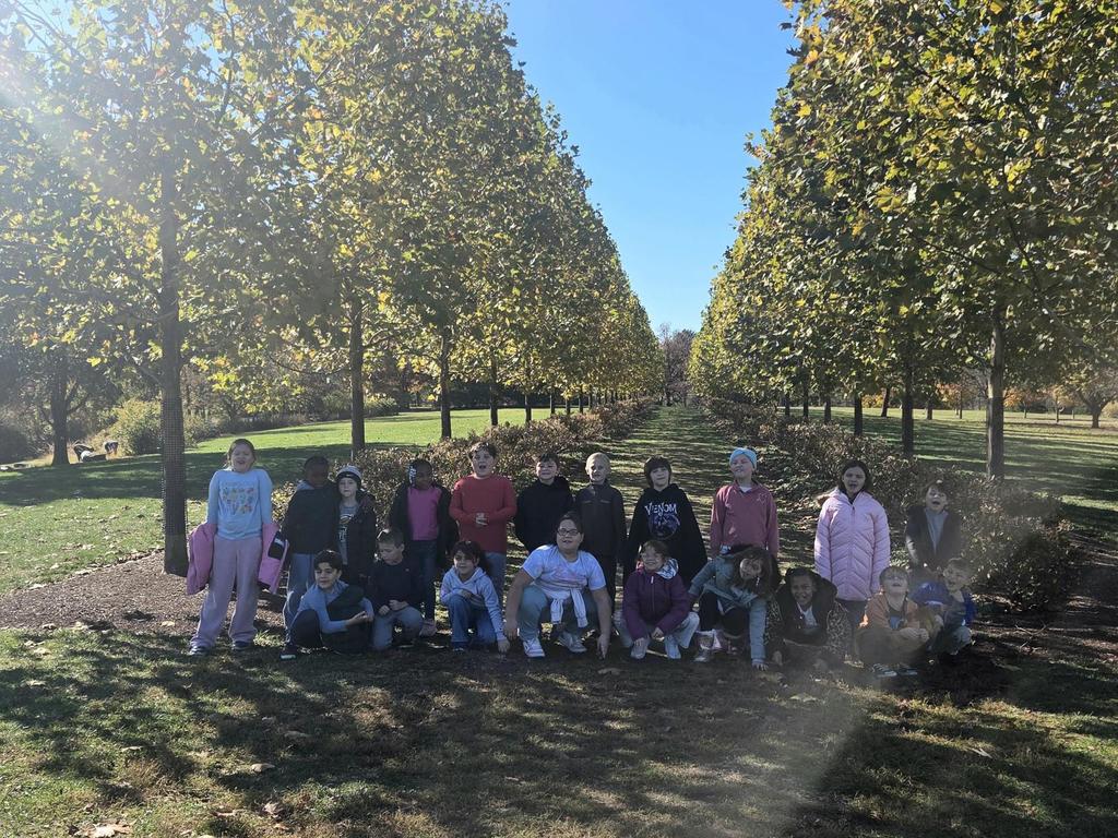 Bauer 2nd Graders plant bulbs at Cox Arboretum