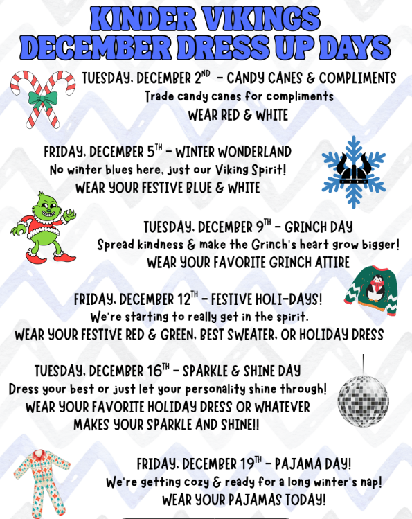 Holiday Dress UP days