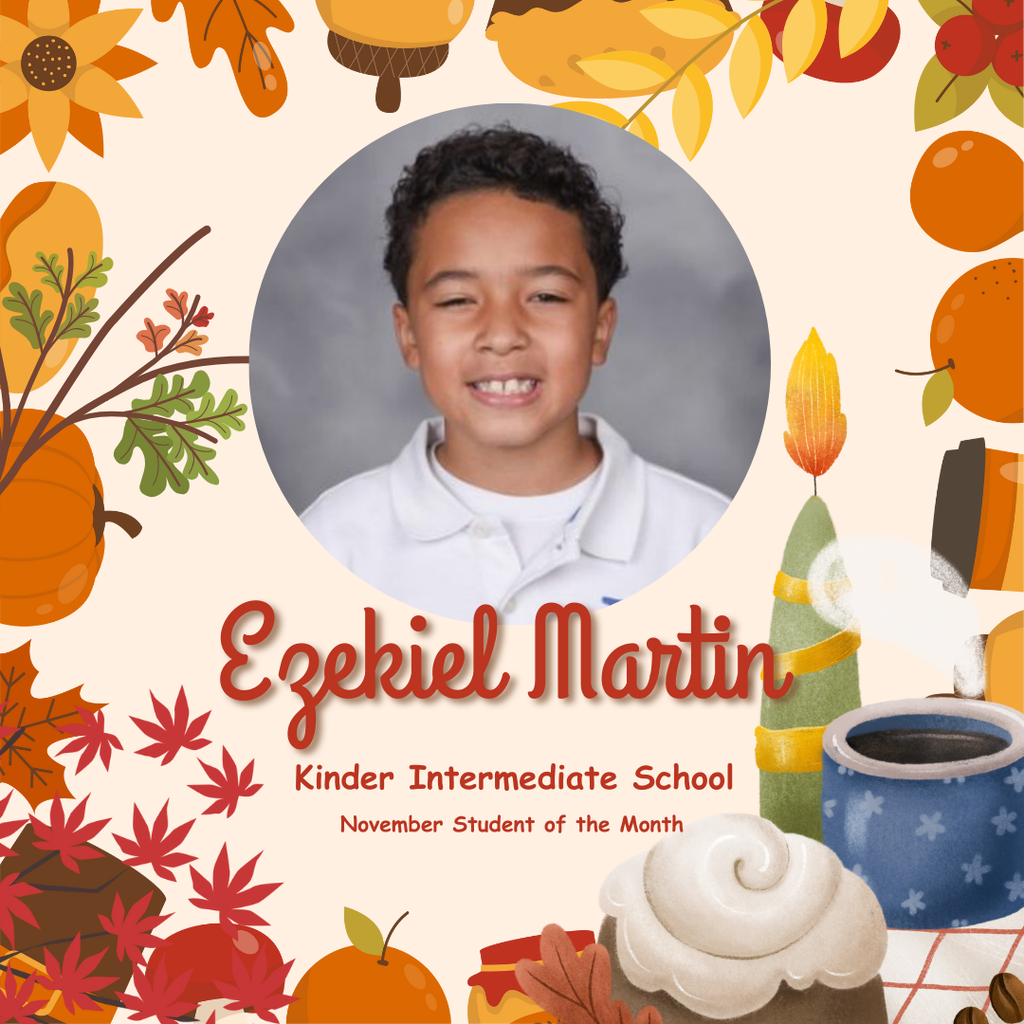 Ezekiel Martin Student of the Month