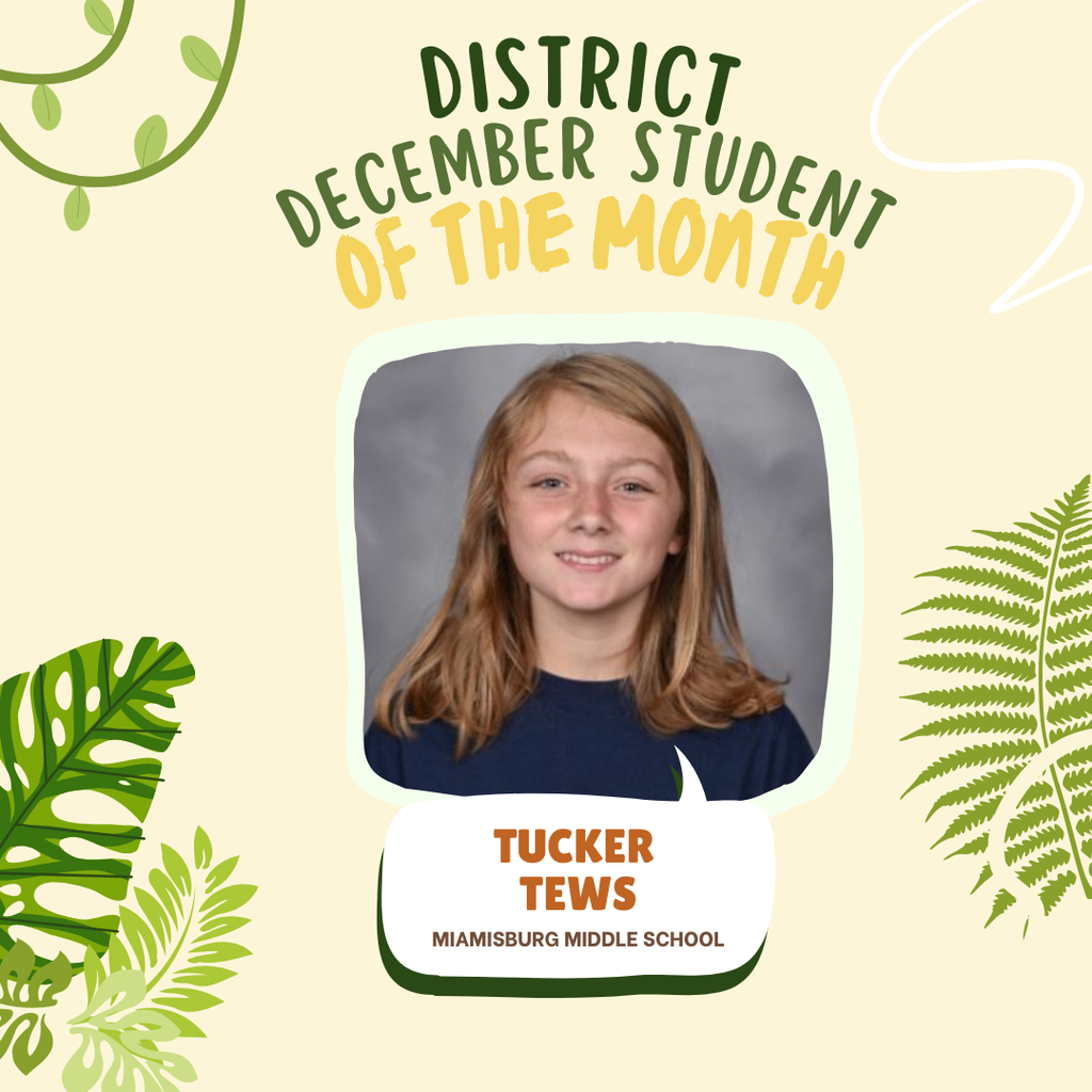 Tucker Tews Student of the Month