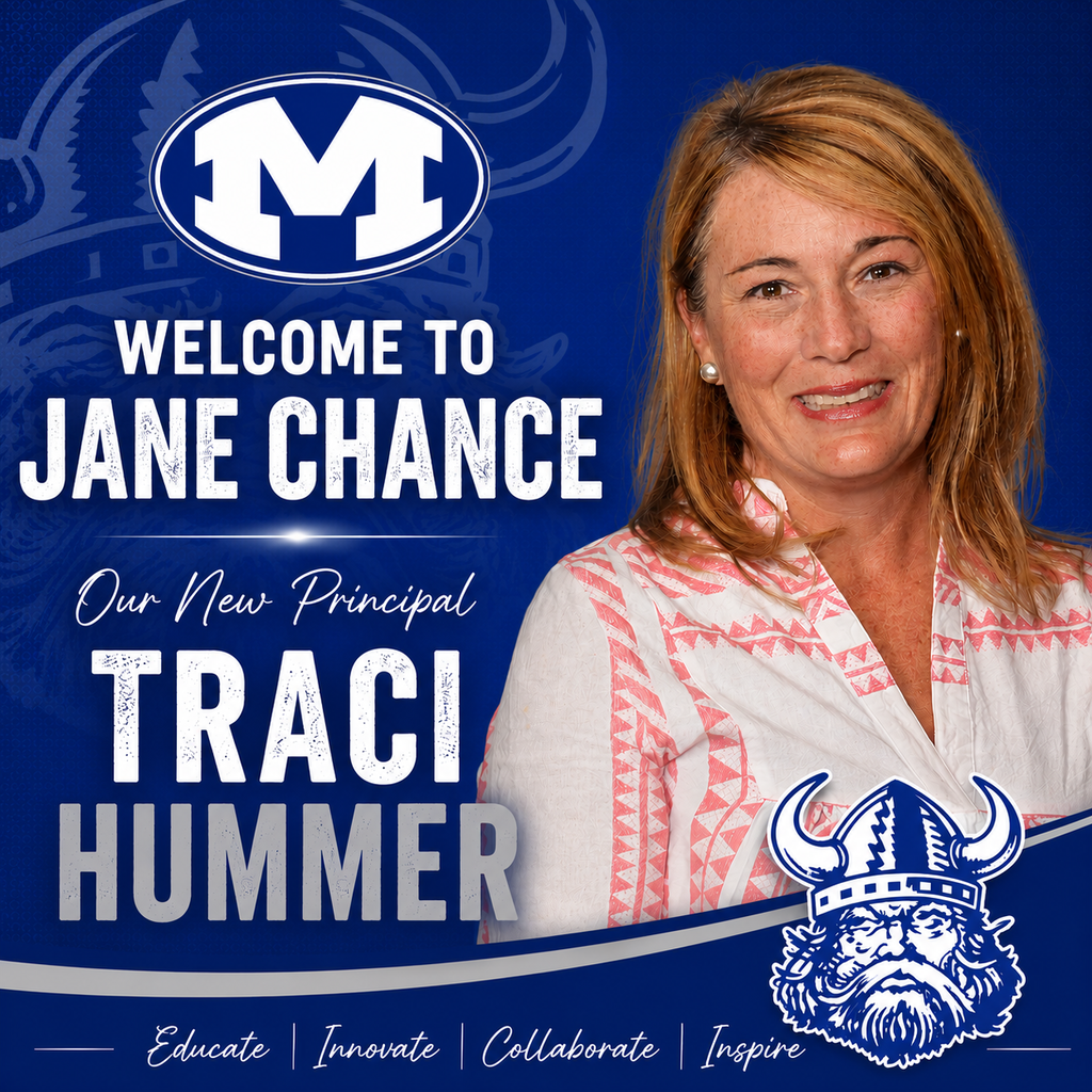 A blue and white poster introduces Jane Chance and Traci Hummer, featuring a photo of a woman in a patterned blouse.