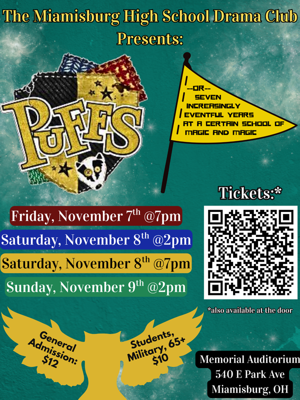 MHS Drama Club: Puffs 11.7, 8, & 9.25