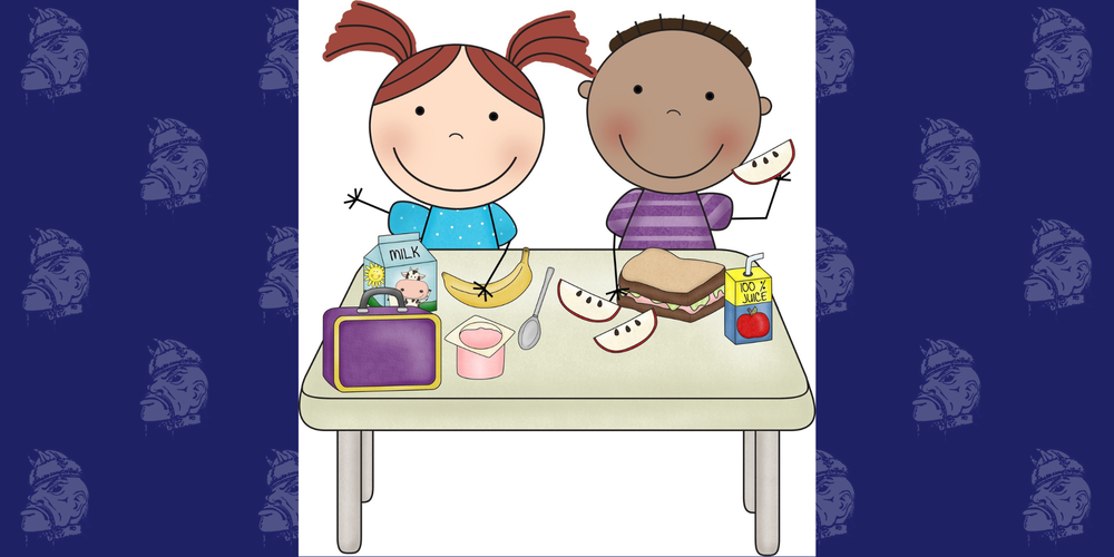 Kids eating lunch