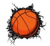 basketball coming through the screen