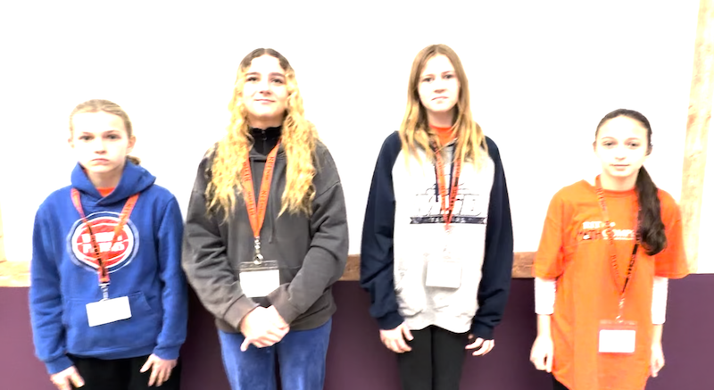 Four members of the Math team