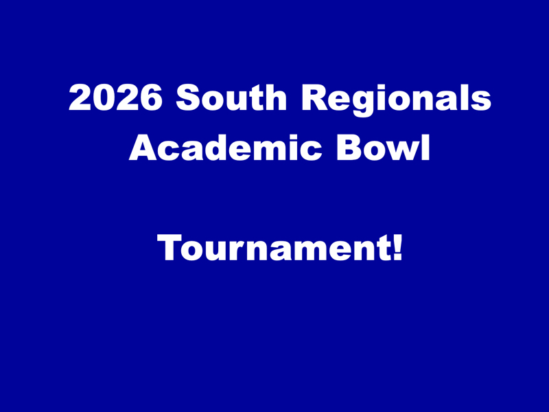 Academic Bowl - Tournament!