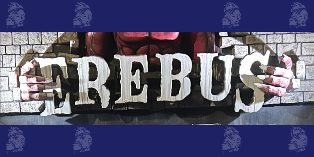 Two scary hands holding the word "Erebus"