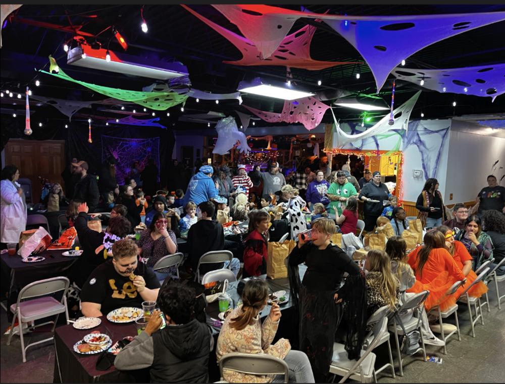 scene of the party in the Deaf Club