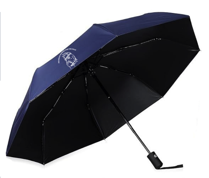 an umbrella with the MSD logo