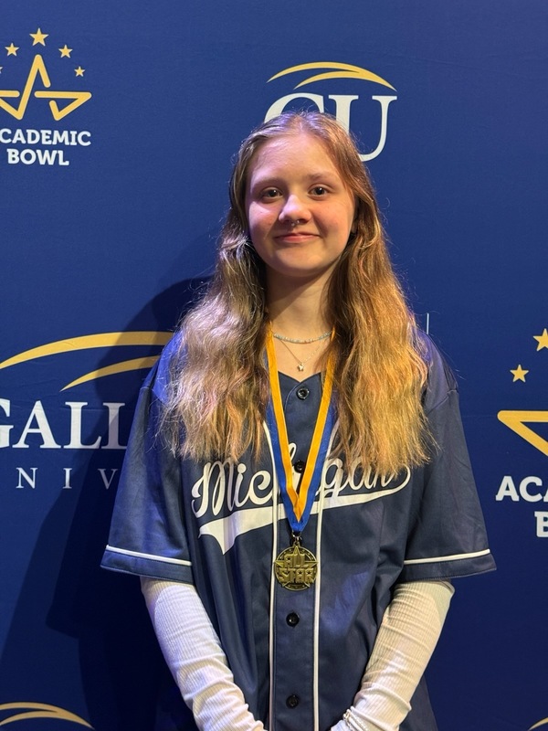 Maeve with her medal!